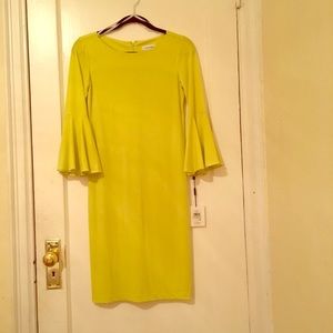 Neon Yellow Calvin Klein Dress